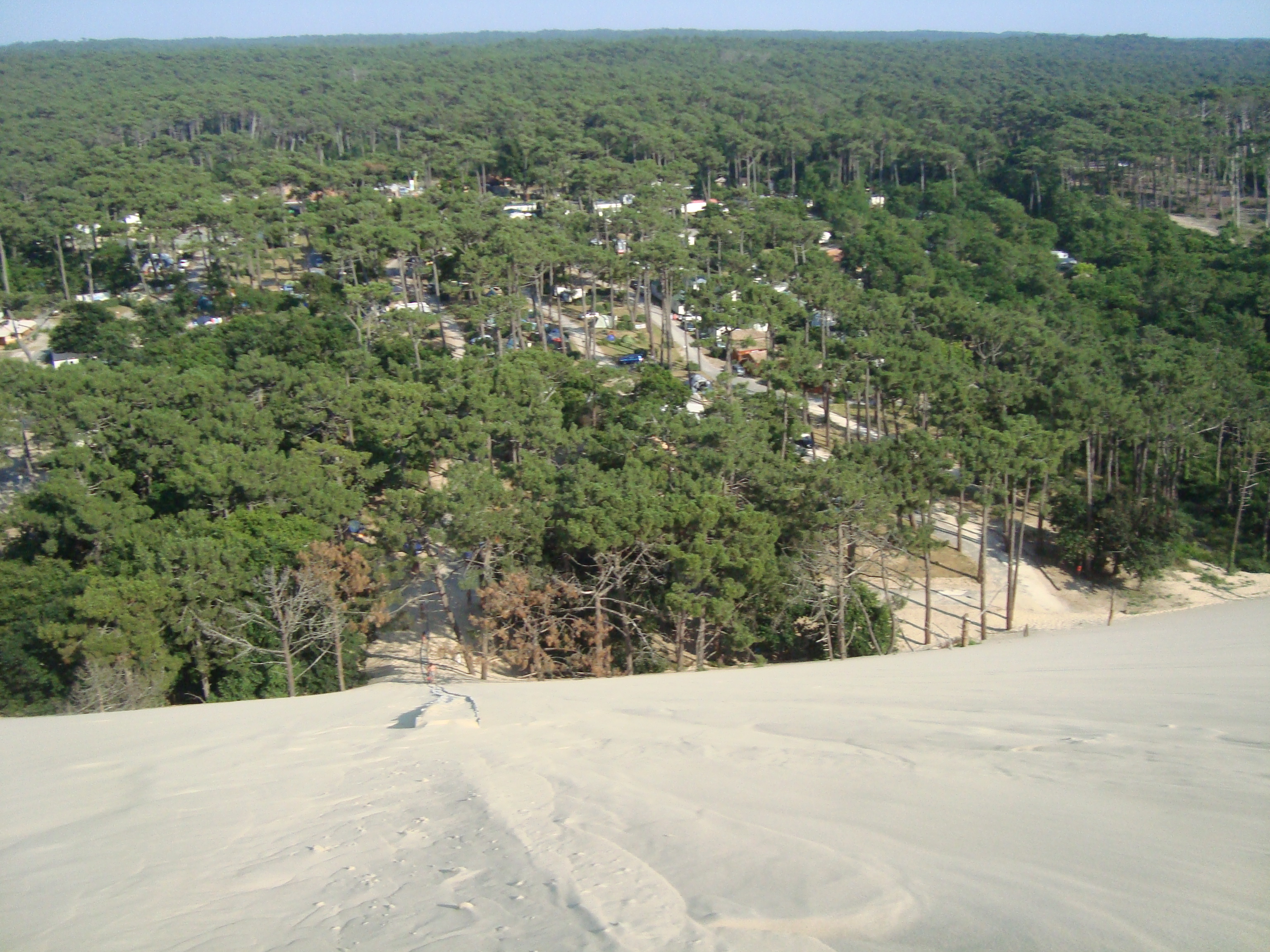 Utsikt över Camping de la Dune